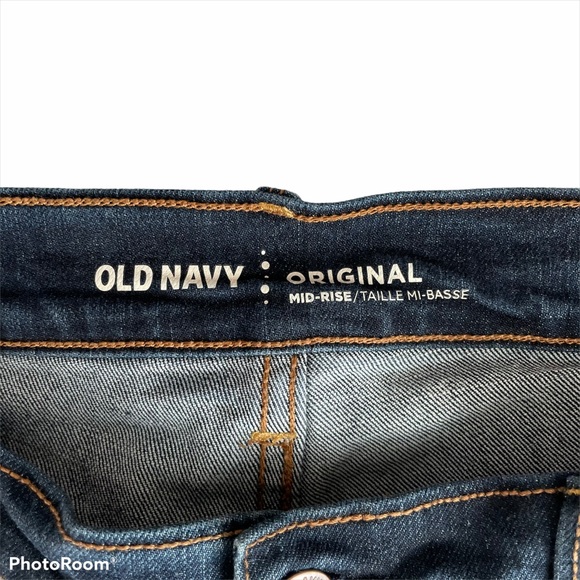 Old Navy Original Mid-Rise Blue Denim Jeans Size 6 - Picture 4 of 8